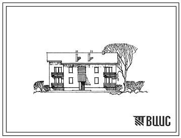 Типовой проект 144-16-9 2-этажный 6-квартирный секционный жилой дом с 1-2-3 комнатными квартирами для строительства в 1в климатическом подрайоне, во 2 и 3 климатических районах.