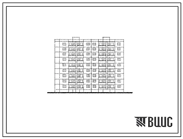 Типовой проект 127-022с Девятиэтажный торцовая блок-секция левая на 36 квартир (двухкомнатных 2Б-9; трехкомнатных 3Б-9; четырехкомнатных 4Б-9; пятикомнатных 5Б-9) с шагом поперечных стен 3,0 и 4,8 м, для строительства в 4Б климатическом подрайоне Грузинск