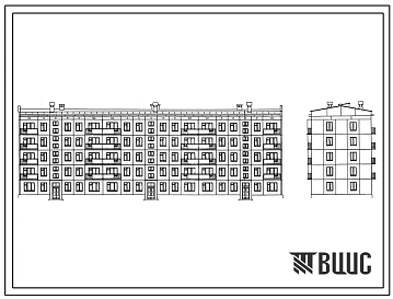 Типовой проект 1-515-3/Ю37 5-этажный 3-секционный 60-квартирный жилой дом со стенами из керамзитобетонных панелей для строительства в г. Москве