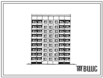 Типовой проект 121-0144.13.87 Блок-секция 9-этажная 36-квартирная поворотная правая 1.2.2.3 (для строительства в Ленинградской области)