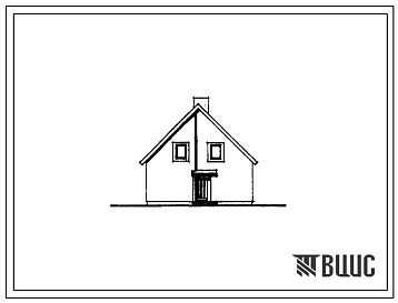 Типовой проект 184-000-354.85 Одноэтажный мансардный дом с трехкомнатной квартирой типа 3Б и последующим благоустройством для государственного строительства в сельской местности Латвийской ССР