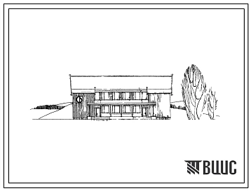 Типовой проект 286-1-54 Комбинат бытового обслуживания на 12 рабочих мест с гостиницей на 10 мест для поселков лесозаготовительных предприятий на 2000 жителей. Для строительства во 2 климатическом районе.