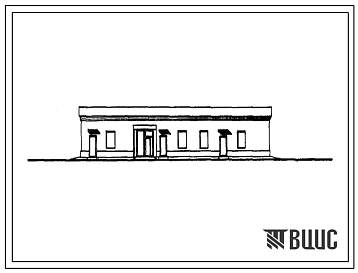 Типовой проект 817-32 Подсобно-производственный корпус с одной дезкамерой.