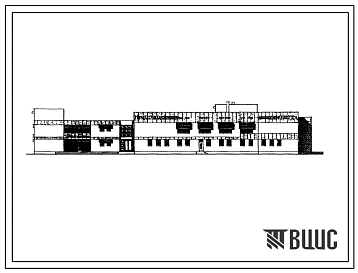284-4-71с Баня-прачечная с предприятиями бытового обслуживания в составе бани на 50 мест, прачечной на 600 кг сухого белья в смену, ателье срочной химчистки на 200 кг в смену и сельского дом быта на 35 рабочих мест. Для строительства в 4А и 4Г климатическ