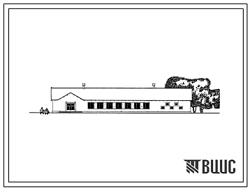 Типовой проект 224-1-136 Учебный блок на 160 учащихся для пристройки к существующим школам. Для сельского строительства