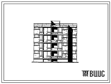 Типовой проект 126-056/1 Блок-секция четырехэтажная 12-квартирная рядовая с торцовыми окончаниями (однокомнатных 1Б — 4, двухкомнатных 2Б — 4, трехкомнатных 3А — 4).