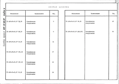 Альбом 6 Спецификация оборудования    
