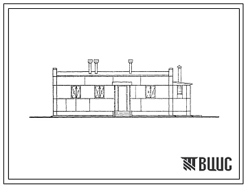 Типовой проект 817-15 Служебно-бытовое здание на 15 человек для животноводческих и птицеводческих ферм.