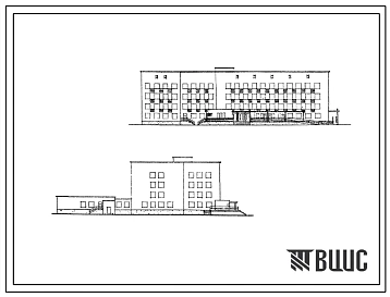 Типовой проект 254-4-18 Детская поликлиника на 480 посещений в смену (из местных материалов). Для строительства в IВ климатическом подрайоне, II и III климатических районах.