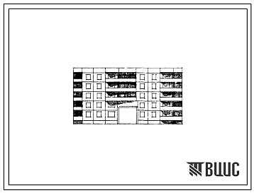 Типовой проект 90-047/1 Блок-секция пятиэтажная 26-квартирная рядовая с проездом (однокомнатных 1Б — 4, двухкомнатных 2Б — 11, трехкомнатных 3Б — 11). Для строительства в IВ климатическом подрайоне, II и III климатических районах.