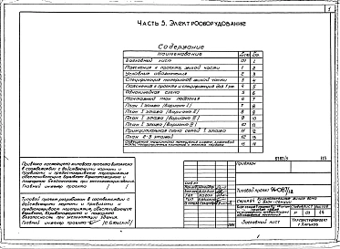 Альбом 5 Часть 1 Архитектурно-строительные чертежи віше отм.0.000. Часть 2 Отопление и вентиляция Раздел 2-1 С радиаторами и конвекторами. Часть 3  Водопровод, канализация и газопровод. Часть 5 Єлектрооборудование. Часть 6 Слаботочные устройства