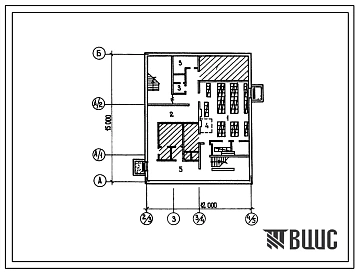 Типовой проект П-2(П-4)-89(816-1-122.87) Бытовые помещения в подвале цеха по ремонту и автомобильных прицепов и машин для внесения органических удобрений, (убежище на 89 человек, размеры убежища 15м на 12м, режимы вентиляции 1,2).