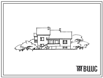 Типовой проект 143-17-143с.13.90 Одноквартирный 2-этажный 5-комнатный жилой дом для индивидуального строительства (для республики Грузия)