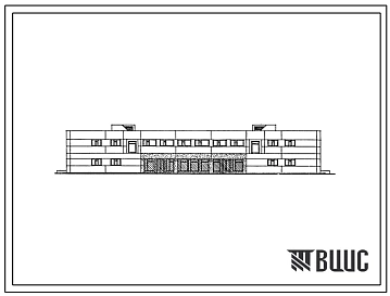 Типовой проект 252-04-64.88 Амбулатория на 100  посещений в смену с аптекой VI группы. Здание двухэтажное. Каркас по серии 1.020.1/83. Стены из однослойных легкобетонных  панелей по серии 1.030.1-1 и трехслойных легкобетонных панелей на жестких связях.
