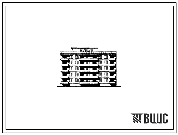 Типовой проект 67-01 Двойная блок-секция пятиэтажных  жилых домой, рядовая, на 20 квартир (двухкомнатных-5, трехкомнатных-10, четырехкомнатных-5).