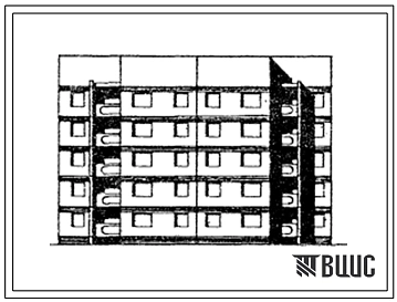 Типовой проект 152-09.13.86 5-этажная рядовая торцевая блок-секция на 20 квартир 2Б.2Б.3Б.3Б (для строительства в г. Лангепасе Тюменской области)