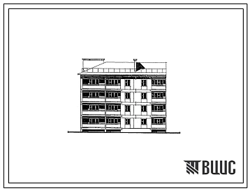 Типовой проект 24-0172.83 4-этажная 16-квартирная угловая левая блок-секция. Для строительства во 2 и 3 климатических районах.