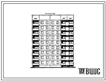 Типовой проект 84-017 9-этажная 36-квартирная угловая блок-секция 2Б.2Б.3Б.3Б (левая)
