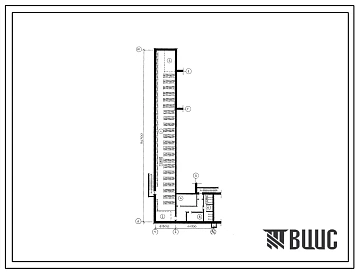 Типовой проект П-4-570(255-1-498.13.86) Помещения тира в подвале общеобразовательной школы на 13 классов (504 учащихся) со стенами из  камня известняка-ракушечника, (убежище на 570 человек, размеры убежища 54,7м на 18м, режимы вентиляции 1,2).