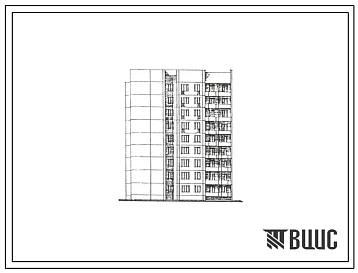 Типовой проект 193-02с.13.88 БЛОК-СЕКЦИЯ  9-ЭТАЖНАЯ 35-КВАРТИРНАЯ УГЛОВАЯ-ТОРЦЕВАЯ  2·2·3·3