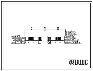 Типовой проект 185-42-45с/69 1-этажный 2-квартирный 2-комнатный жилой дом для строительства в 4 строительно-климатической зоне, в районах с сейсмичностью 7 и 8 баллов.