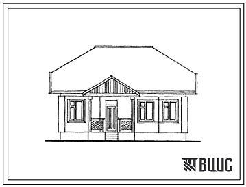 Типовой проект 183-000-576с.13.86 Одноэтажный трехкомнатный жилой дом со стенами из крупных керамзитобетонных блоков для индивидуальных застройщиков в Молдавской ССР