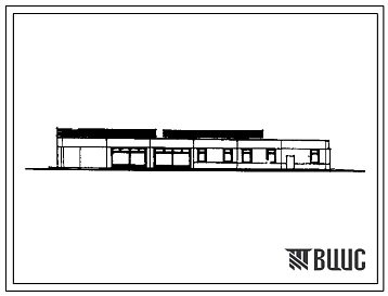 Типовой проект 272-12-78с.86 Унифицированное здание магазина "Хозяйственные товары" торговой площадью 400 кв. м.