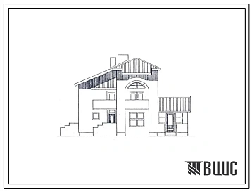 Типовой проект 144-216-31.89 Дом на 2 поэтажно расположенные квартиры (однокомнатных – 1, трехкомнатных – 1). Общая площадь квартир 180 м2 (СТЕНЫ ИЗ МЕЛКИХ БЛОКОВ ЯЧЕИСТОГО БЕТОНА)