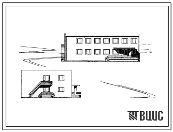 Типовой проект 254-3-3  Лечебный корпус для профилакториев на 200?300 мест.