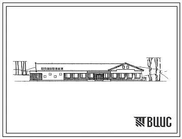 Типовой проект 276-20-35 Столовая на 80 посадочных мест для поселков лесозаготовительных предприятий на 2000 жителей для строительства во 2 климатическом районе.