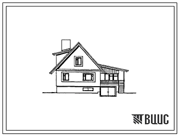 Типовой проект 144-000-359.85 Дом с четырехкомнатной квартирой с вспомогательными помещениями в цокольном этаже. Общая площадь 112 м2 (СТЕНЫ ИЗ КИРПИЧА, Перекрытия железобетонные. Полное инженерное благоустройство.)