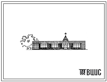 Типовой проект 264-015-55.91 Детская библиотека на 20 тыс. единиц хранения. Здание одноэтажное. Стены из кирпича.
