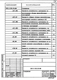 Альбом 6 Ведомость потребности в материалах