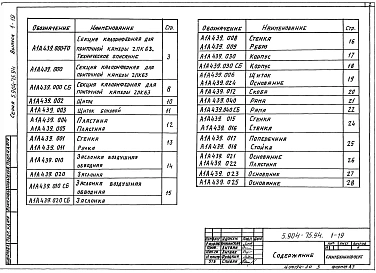 Выпуск 1-19 Калориферная секция для приточной камеры 2ПК63. Рабочие чертежи