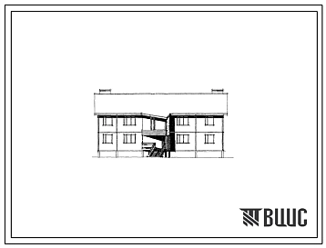 Типовой проект 111-139-1м/74 Двухэтажный односекционный жилой дом на 8 квартир панельной конструкции (двухкомнатных 2Б-4; трехкомнатных 3А-2, трехкомнатных 3Б-2), для сельского строительства в 1А, 1Б и 1Г климатических подрайонах с вечномерзлыми грунтами