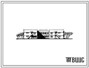 Типовой проект 214-2-132с Детские ясли-сад на 140 мест, со стенами из кирпича,  для строительства в 4Б и 4В климатических подрайонах сейсмичностью 7 и 8 баллов
