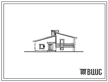 Типовой проект 184-000-353.85 Одноэтажный жилой дом с трехкомнатной квартирой типа 3Б, с кирпичными стенами и последующим благоустройством для государственного строительства в сельской местности Латвийской ССР