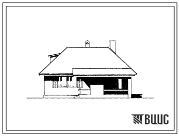 Типовой проект 185-16-13/77 Одноэтажный жилой дом на 1 квартиру типа 3А для сельского строительства в 3 климатическом районе. Отопление печное