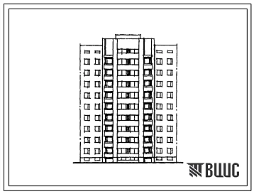 Типовой проект 156-07.85 Девятиэтажная блок-секция рядовая на 36 квартир