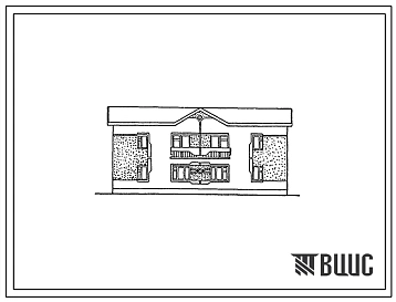 Типовой проект 144-000-454сп.13.86 Двухэтажный дом на 2 пятикомнатные квартиры типа 5Б в двух уровнях. (Ввод опубл. в И-10-86). Для Туркменской ССР