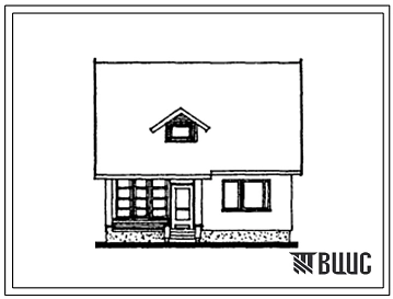 Типовой проект 144-000-525.13.86 Одноквартирный 3-комнатный мансардный жилой дом для государственного строительства (для строительства в Литовской ССР)