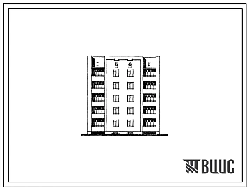 Типовой проект 67-041/1.2 Блок-секция угловая 5-этажная 15-квартирная правая 1Б-2Б-3Б. Для строительства во 2В климатическом подрайоне (львовская область).