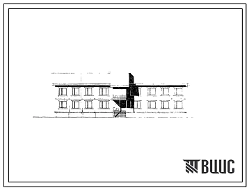 Типовой проект 111-139-9М/75 Двухэтажный односекционный 12 квартирный жилой дом с квартирами типа 1Б, 2Б, 3А.