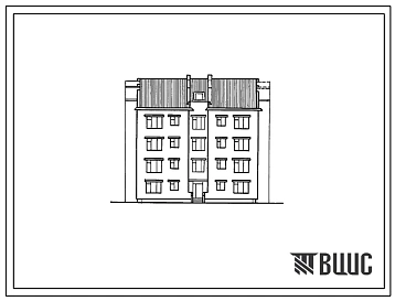Типовой проект 114-12-187.2 Четырехэтажный односекционный 16-квартирный жилой дом с квартирами типа 2А, 2Б, 3А