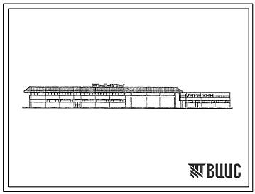 Типовой проект 272-014-27.88 Крытый рынок из зданий – блоков торговой площадью 600 м2. Здание одно -,  двухэтажное. Каркас по  серии 1.020-1/83. Стены из легкобетонных панелей по серии 1.030.1-1.