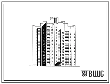 Типовой проект 124-87-153.13.87 78-квартирный 12, 13, 14-этажный жилой дом со стенами из кирпича /для строительства в УССР/
