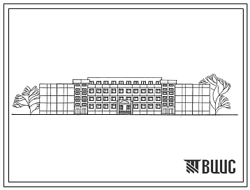 Типовой проект 221-1-555.87 Школа на 44 класса (1688 учащихся)