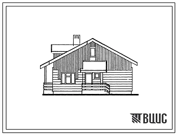 Типовой проект 184-126-94.13.88 Одноэтажный 1-квартирный жилой дом с 3-комнатной квартирой со стенами из мелкоразмерных ячеистых блоков (для строительства в Ленинградской области)