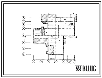 Типовой проект П-3-212, П-4-212(211-03-28.91) Хозяйственно-бытовые помещения в подвале специализированного дома ребенка на 100 коек в конструкциях 1.090.1-1(88), (убежище на 212 человек, размеры убежища 33м на 33м, режимы вентиляции 1,2).