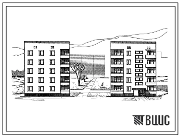 Типовой проект 87-095 Унифицированная блок-секция пятиэтажного дома рядовая правая на 10 квартир (двухкомнатных 2Б-5, трехкомнатных 3Б-5). Для строительства на неравномерно сжимаемых грунтах, на просадочных грунтах, над горными выработками, во 2Б, 3Б и 3В
